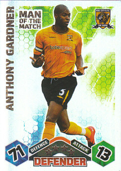 Anthony Gardner Hull City 2009/10 Topps Match Attax Man of the Match #EX142